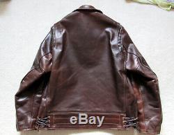 AERO CHiPs Jacket sz 38 (fits like 42) Brown Horween Horsehide Leather CXL FQHH