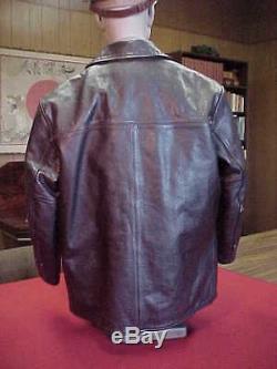 AERO LEATHER VESTE DES RALLYE LEATHER JACKET SIZE 42