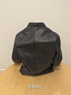 AGV Sport Mens Size Large Classic Style Leather Motorcycle Riding Racing Jacket