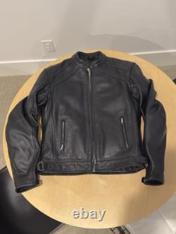 AGV Sport Mens Size Large Classic Style Leather Motorcycle Riding Racing Jacket