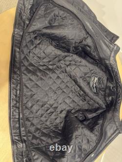 AGV Sport Mens Size Large Classic Style Leather Motorcycle Riding Racing Jacket