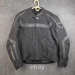 AGV Sport Motorcycles Leather Jacket Men's 46 Biker Black Riding Armor