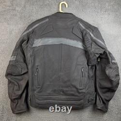 AGV Sport Motorcycles Leather Jacket Men's 46 Biker Black Riding Armor