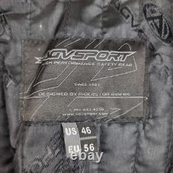 AGV Sport Motorcycles Leather Jacket Men's 46 Biker Black Riding Armor