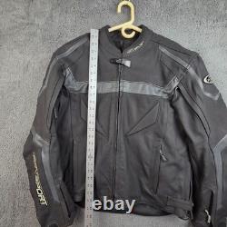 AGV Sport Motorcycles Leather Jacket Men's 46 Biker Black Riding Armor