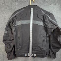 AGV Sport Motorcycles Leather Jacket Men's 46 Biker Black Riding Armor