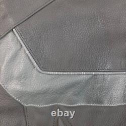 AGV Sport Motorcycles Leather Jacket Men's 46 Biker Black Riding Armor