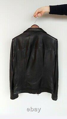 ALL SAINTS Akira Leather Biker Jacket, Black, Mens Sz Medium, NO RESERVE