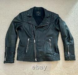 ALL SAINTS Kushiro Leather Biker Jacket Size L