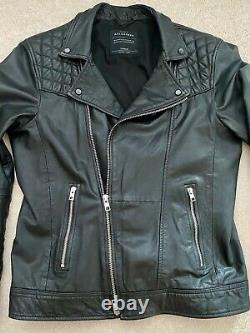 ALL SAINTS Kushiro Leather Biker Jacket Size L