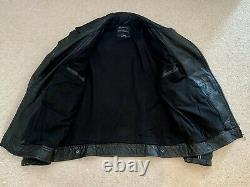 ALL SAINTS Kushiro Leather Biker Jacket Size L
