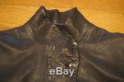 ALL SAINTS Womens SUPER Soft Black Leather Jacket Sz 2 US / 6 UK