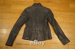 ALL SAINTS Womens SUPER Soft Black Leather Jacket Sz 2 US / 6 UK