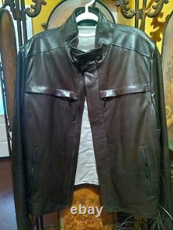 ARMANI Collezioni Leather Jacket. Size 42