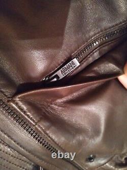 ARMANI Collezioni Leather Jacket. Size 42