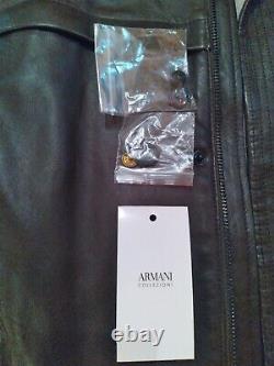 ARMANI Collezioni Leather Jacket. Size 42