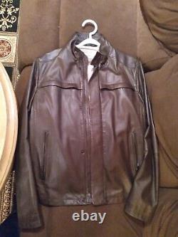 ARMANI Collezioni Leather Jacket. Size 42