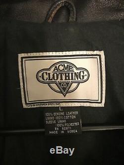 Acme Clothing Co. Warners Brother- Looney Tunes Leather Jacket- Large Preowned