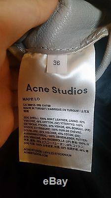 Acne Studios Mape Leather Jacket Size 36