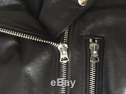 Acne Studios Mock Black Leather Jacket sz FR 36 sz US 4