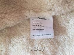 Acne Studios Rita Shearling Winter Coat Jacket Women Navy Medium Size 40