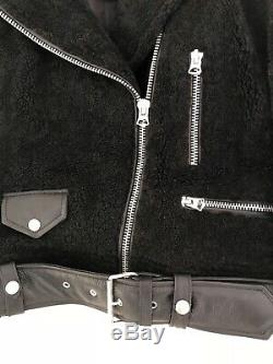 Acne Studios Shearling jacket, Merlyn Shear, Size 36, Black