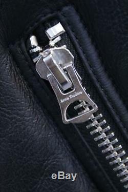 Acne Studios Women's Velocite Leather Jacket HD3 Black Size 38 (US8) $2700