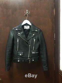 Acne Studios Xs Black Leather Jacket