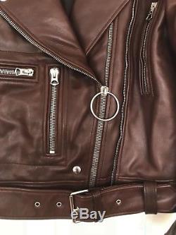 Acne Studios leather jacket, Style Lotta, Brown, European size 36
