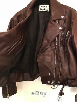 Acne Studios leather jacket, Style Lotta, Brown, European size 36