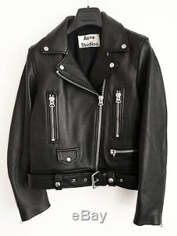 Acne Studios leather jacket. Style Mock. Black. Size 36