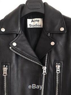 Acne Studios leather jacket. Style Mock. Black. Size 36