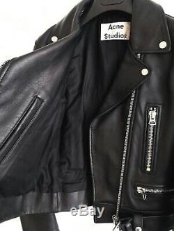 Acne Studios leather jacket. Style Mock. Black. Size 36