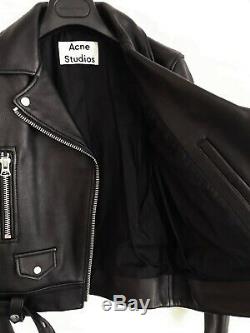 Acne Studios leather jacket. Style Mock. Black. Size 36