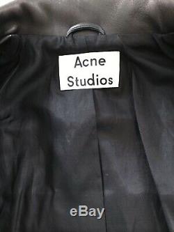 Acne Studios leather jacket. Style Mock. Black. Size 36