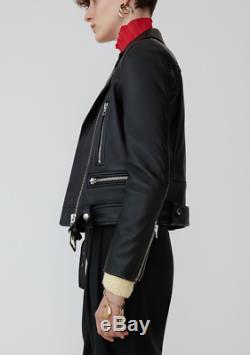 Acne Studios leather jacket. Style Mock. Black. Size 36