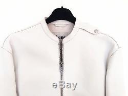 Acne Studios leather jacket, White, Size 36