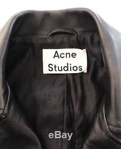 Acne Studios leather jacket, style Lotta, Black, Size 36