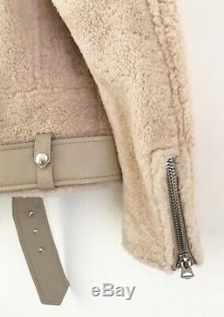 Acne Studios shearling jacket, Merlyn Shear, Size 36, Beige