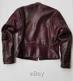 Aero Cafe Racer Cordovan FQHH leather jacket