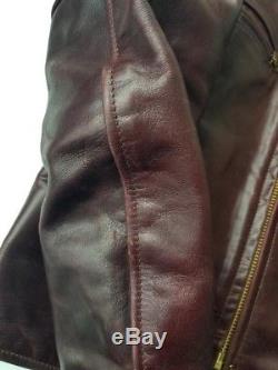 Aero Cafe Racer Cordovan FQHH leather jacket