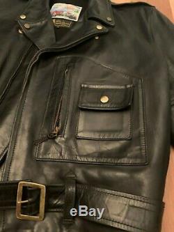 Aero D-Pocket- Elvis FQHH-CXL, size 46-48 Black Horsehide Leather Jacket