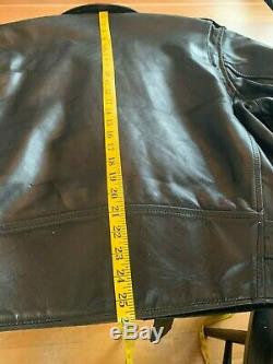 Aero D-Pocket- Elvis FQHH-CXL, size 46-48 Black Horsehide Leather Jacket
