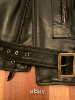 Aero D-Pocket- Elvis FQHH-CXL, size 46-48 Black Horsehide Leather Jacket