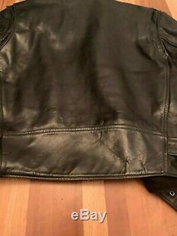 Aero D-Pocket- Elvis FQHH-CXL, size 46-48 Black Horsehide Leather Jacket