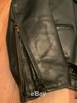 Aero D-Pocket- Elvis FQHH-CXL, size 46-48 Black Horsehide Leather Jacket