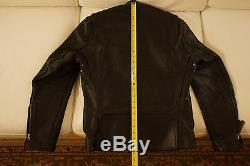 Aero Front Quarter Horsehide leather motorcycle jacket black