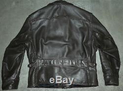 Aero Half Belt Horsehide Leather Jacket