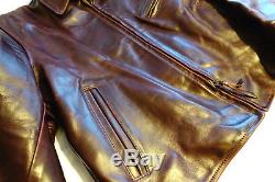 Aero Leather 1950s Halfbelt HB Jacket size 40 in Horsehide-Lost Worlds, Mccoys