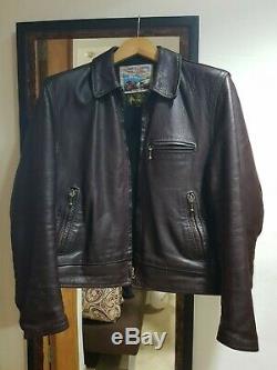 Aero Leather 40 Zip Sleeve Jacket Highwayman Cordovan Front Qtr. Horsehide FQHH